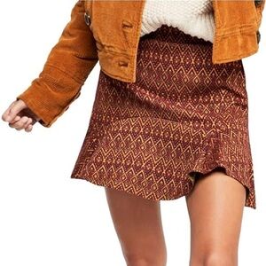 Free people when in rome boho mini skirt size XS